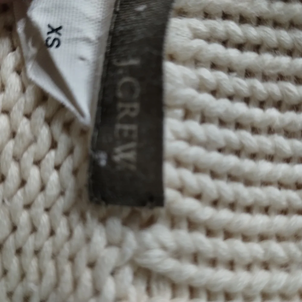 Vintage Women's J. Crew‎ Chunky Cable Knit Cottagecore Fisherman Sweater Size XS